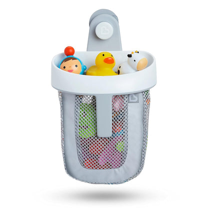 Munchkin Super Scoop™ Hanging Bath Toy Storage with Quick Drying Mesh, Grey