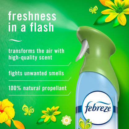Febreze Air Mist Air Freshener Spray, Odor-Fighting Room Spray, Air Fresheners for Home and Bathroom and Kitchen, Aerosol Can, Gain Original Scent, 8.8oz, 2 Count