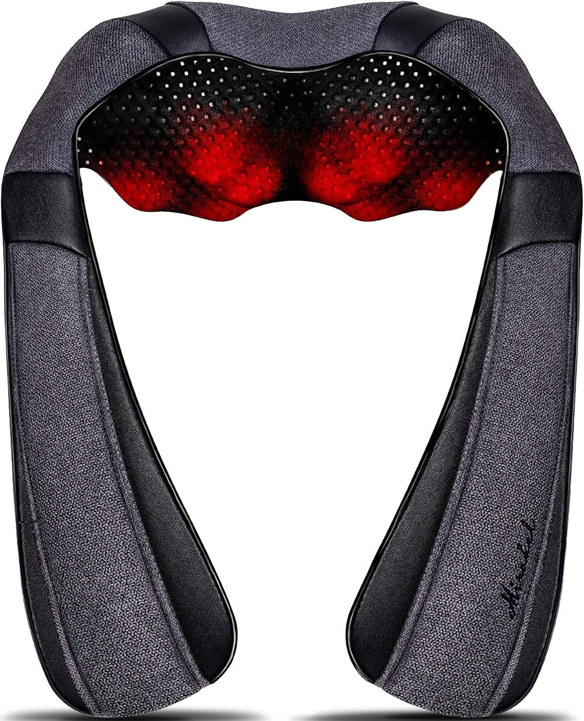 Mirakel Neck Massager for Pain Relief Deep Tissue, Shiatsu Shoulder & Back Massager with Heat - Ergonomic Design Massage, Electric Kneading Whole Body Massager Christmas Gifts for Women, Men, Dad, Mom