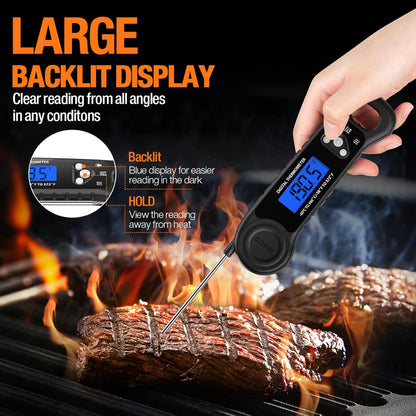 Meat Thermometer Digital, Instant Read Food Thermometer for Cooking, Grilling, Baking, Frying & Candy Making, Essentials Kitchen Gadgets Accessory, Gifts for Men Women Dad Mom Birthday