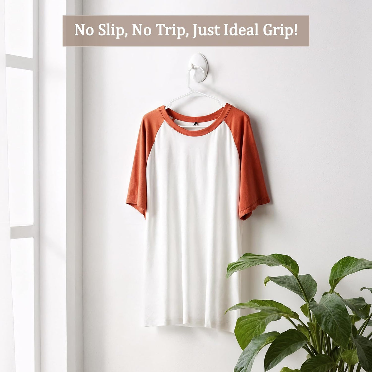 Utopia Home - Plastic Hangers 50 Pack - Space Saving Clothes Hanger - Durable and Strong Closet Organizers and Storage Makes It Ideal Stocking Stuffers or Apartment or Dorm Room Essentials (White)