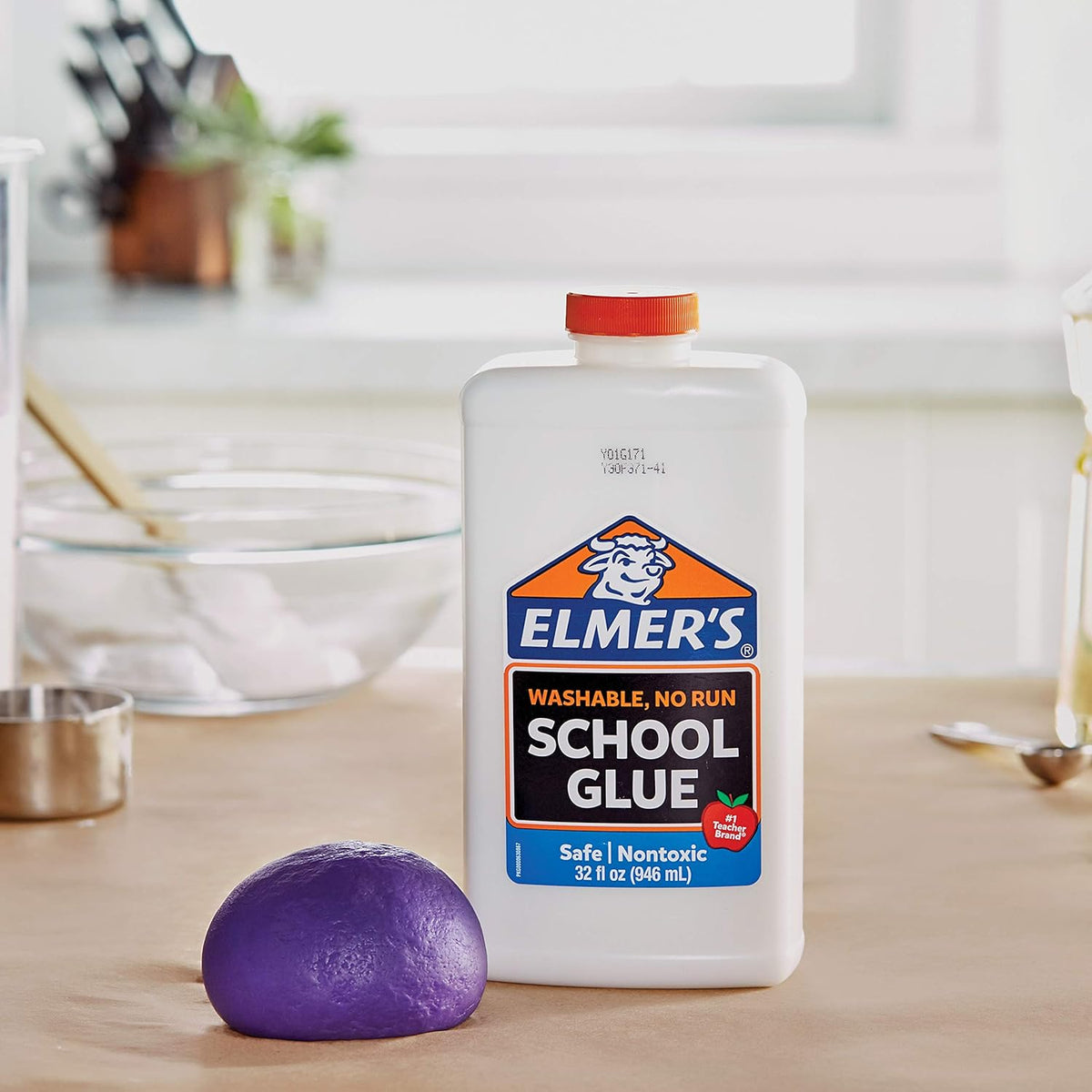 Elmer's Liquid School Glue, White, Washable, 32 Ounces - Great for Making Slime, Arts & Crafts, Back to School, #1 Teacher Brand