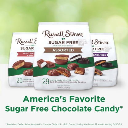 RUSSELL STOVER Sugar Free Assorted Chocolate Candy, 15.7 oz. bag