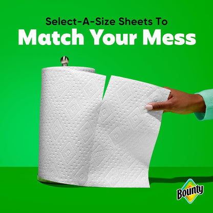 Bounty Select-A-Size Paper Towels, White, 8 Triple Rolls = 24 Regular Rolls