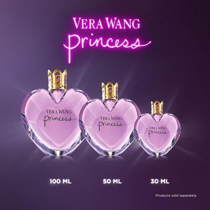 Vera Wang Princess Eau de Toilette 3.4 fl oz (Pack of 1), Notes of Apple, Quava, and Vanilla, Women's Fragrance, Long Lasting, Everyday Fragrance, Travel Size