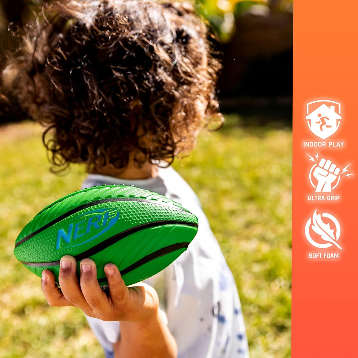 Nerf Mini Foam Sports Ball Set - Foam Football, Soccer Ball + Basketball Set Soft Foam Sports Set for Kids
