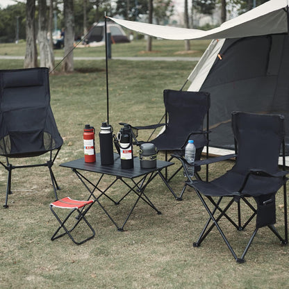 Damei century 4Pack Folding Camping Chairs-Lightweight, Installation-Free, Portable Chair for Beach, Lawn, Outdoor Sports
