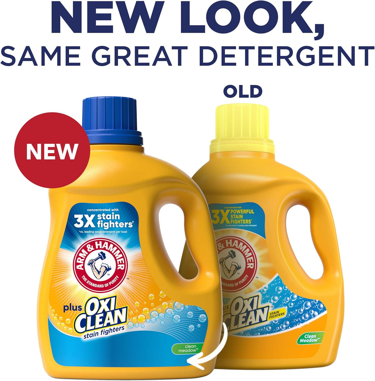 ARM & HAMMER Plus OxiClean Clean Meadow, 77 Loads Liquid Laundry Detergent, 100.5 fl oz