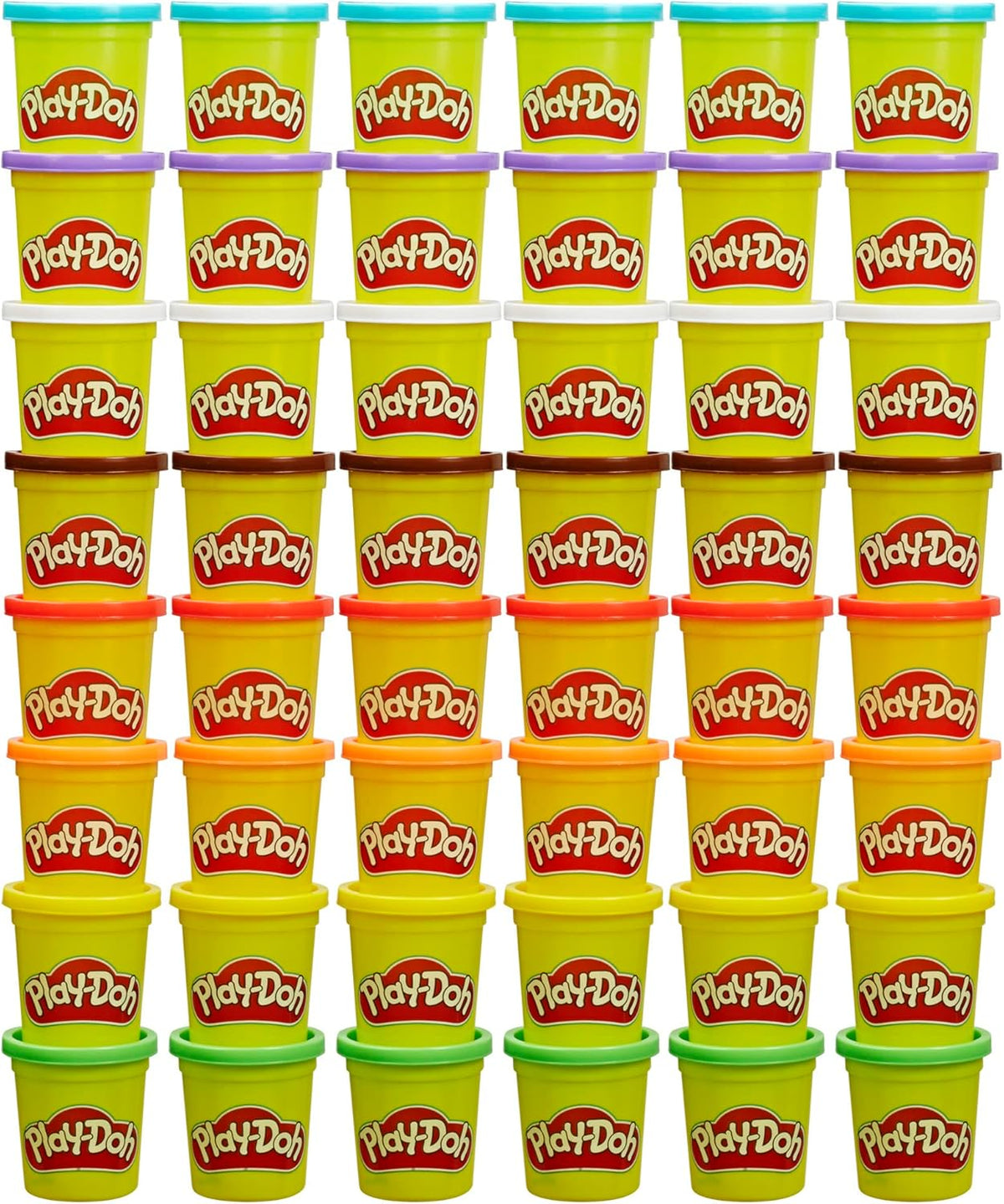 Play-Doh Bulk Pack of 48 Cans, 6 Sets of 8 Modeling Compound Colors, 3oz, Back to School Gifts & Prizes for Students & Classroom, Preschool Toys for Kids, Ages 2+ (Amazon Exclusive)