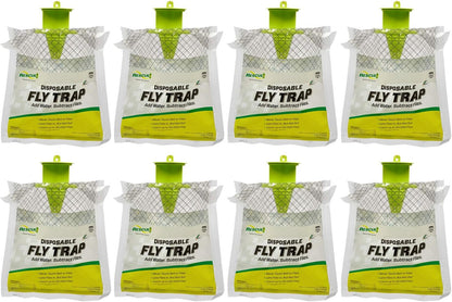 RESCUE! Outdoor Disposable Hanging Fly Trap - 8 Traps