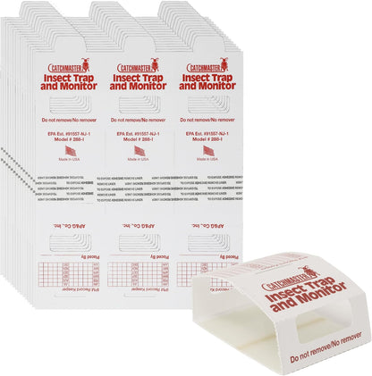Catchmaster Spider & Insect Glue Traps 45-Pk (15 Sheets), Adhesive Cockroach Killer Glue Boards, Cricket Sticky Traps, Indoor Roach & Bug Catcher for Home, Garage & Shed, Pet Safe Pest Control