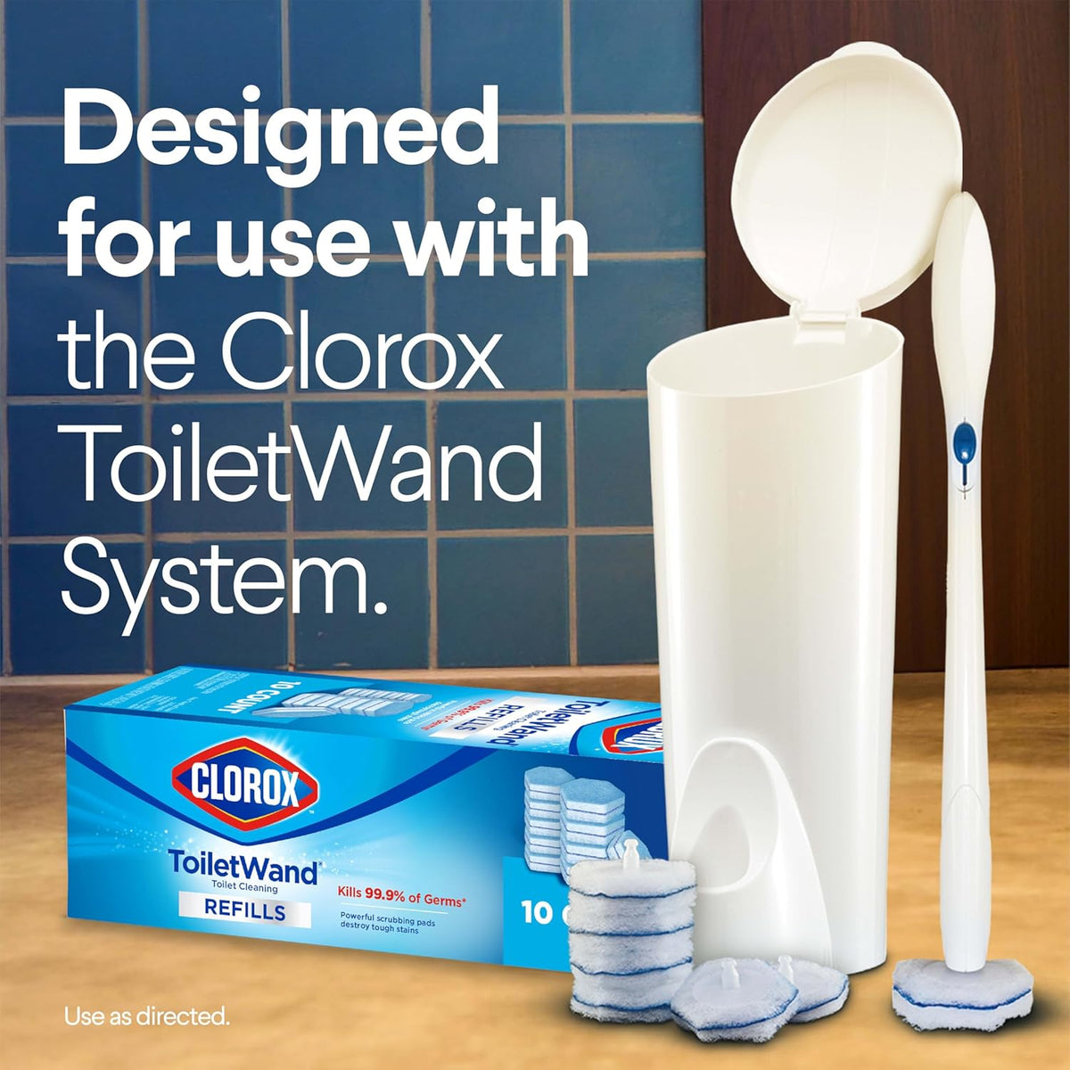 Clorox ToiletWand Toilet Cleaner Refills, Toilet brush, Original, 20 Count