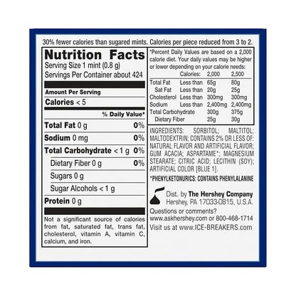ice breakers coolmint sugar-free mints tins, 8 count, 1.5 oz each