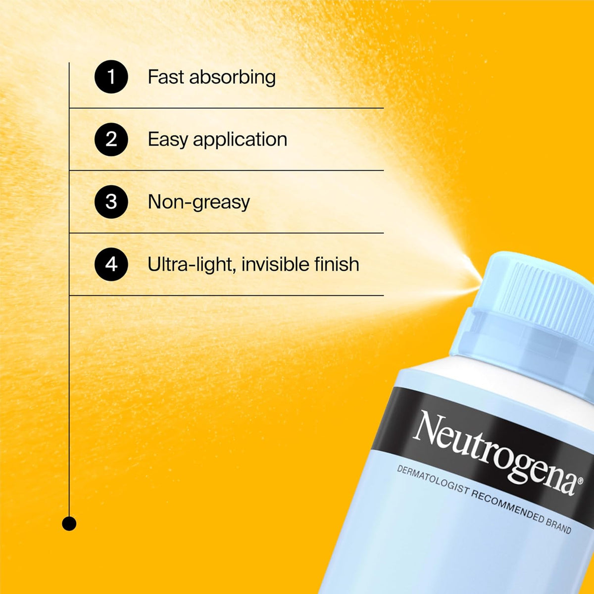 neutrogena ultra sheer body mist sunscreen spray, 3-pack, broad spectrum spf 70, non-greasy & water resistant