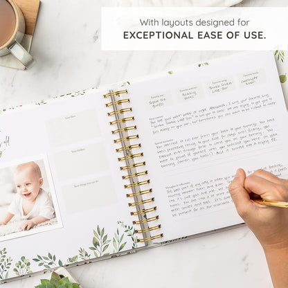 Keepsake Memory Book for Baby Boy or Girl Timeless First 5 Year Baby Book A Milestone Book to Record Every Event from Birth to Age 5 Gender Neutral Journal Scrapbook Photo Album