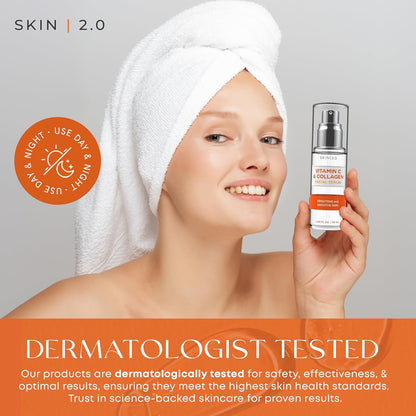 Vitamin C Serum - Dermatologist Tested, Anti-Aging & Dark Spot Remover 1.69 Fl. oz - Cart Shape