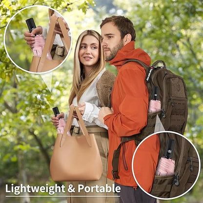 Seniny Windproof Travel Umbrella, Automatic Umbrellas for Rain, Portable & Compact Umbrellas for Backpack, Strong UV for Protection, Folding Small Sun Umbrella for Car, Walking
