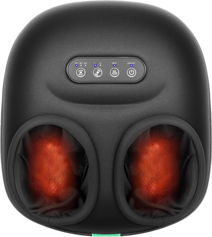 Medcursor Foot Massager Machine with Heat, Rolling, Deep Kneading, Shiatsu Foot Massager for Delivers Pain Relief, Tired, Plantar Fasciitis, Gift for Women Mom Men Fits Up to 13"