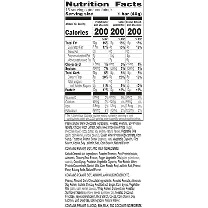 Nature Valley gluten-free protein bars, 10g protein, 15-count variety pack, 21.3 oz box