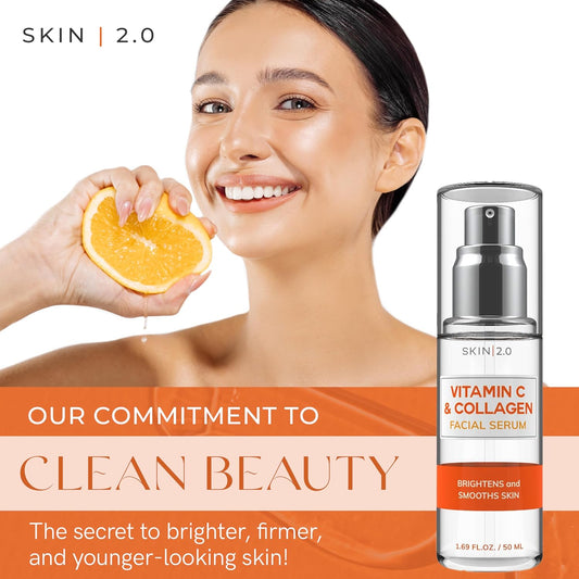 Vitamin C Serum - Dermatologist Tested, Anti-Aging & Dark Spot Remover 1.69 Fl. oz - Cart Shape