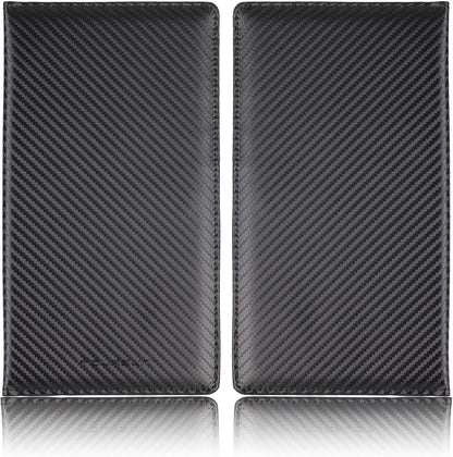 TOURSUIT Car Registration and Insurance Card Holder, Vehicle License Document Glove Box Compartment Organizer, Interior Car Accessories for Women Men Teens (Carbon Fiber Black)