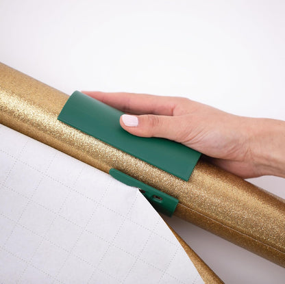 Little ELF Wrapping Paper Cutter (2-Pack) | As seen on Shark Tank | Made in USA | Green | Holiday Gift Wrap Paper Roll Holder and Cutter
