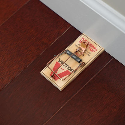 Victor Mouse Traps M150-12, Metal Pedal, Sustainably Sourced FSC Wood, Wooden Mouse Traps - Pack of 12