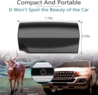 Elook Deer Warning Whistles Device for Car, Save Deer Whistle with Upgraded Acrylic Double-Sided Tape, Mini Size, 2 Pack (Patent Registered)