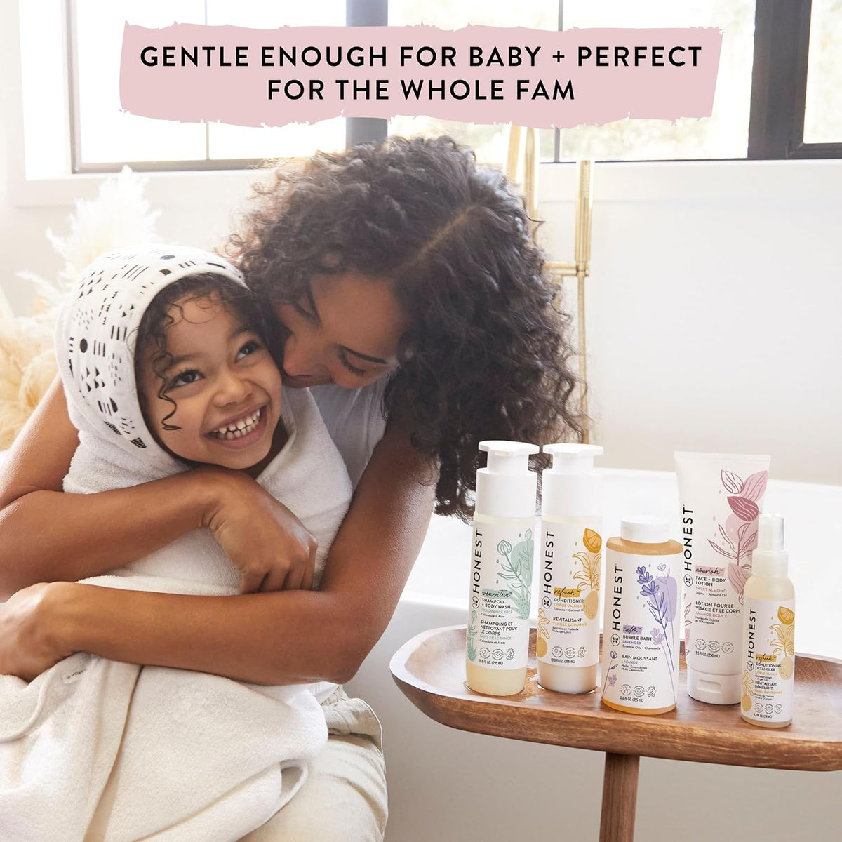 The Honest Company Foaming Natural Bubble Bath, Tear-Free, Hypoallergenic, Baby Wash, Lavender Calm, 12 fl oz