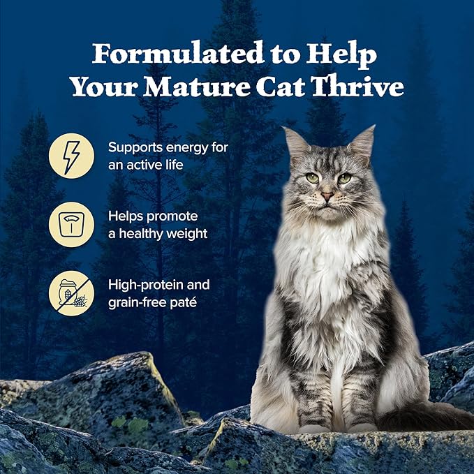 Blue Buffalo Wilderness High-Protein Grain-Free Wet Food For Adult Cats 7+, Chicken Recipe, 5.5-oz., 24-count - Cart Shape