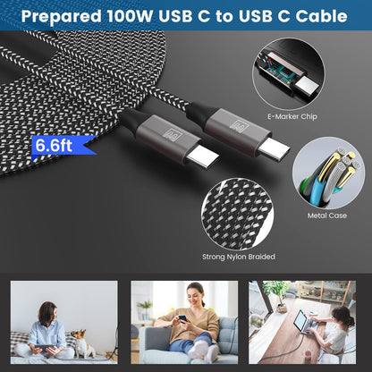 45W Super Fast Charger Type C, [2 Pack] 45 Watt USB-C Charger PD/PPS Wall Charging Block for Samsung Galaxy S25 Ultra/S25+/S25/S24/S23 Ultra/S23+/S22 Ultra/S22+/S20 Ultra, Tab S8(with 2X 6.6ft Cable)