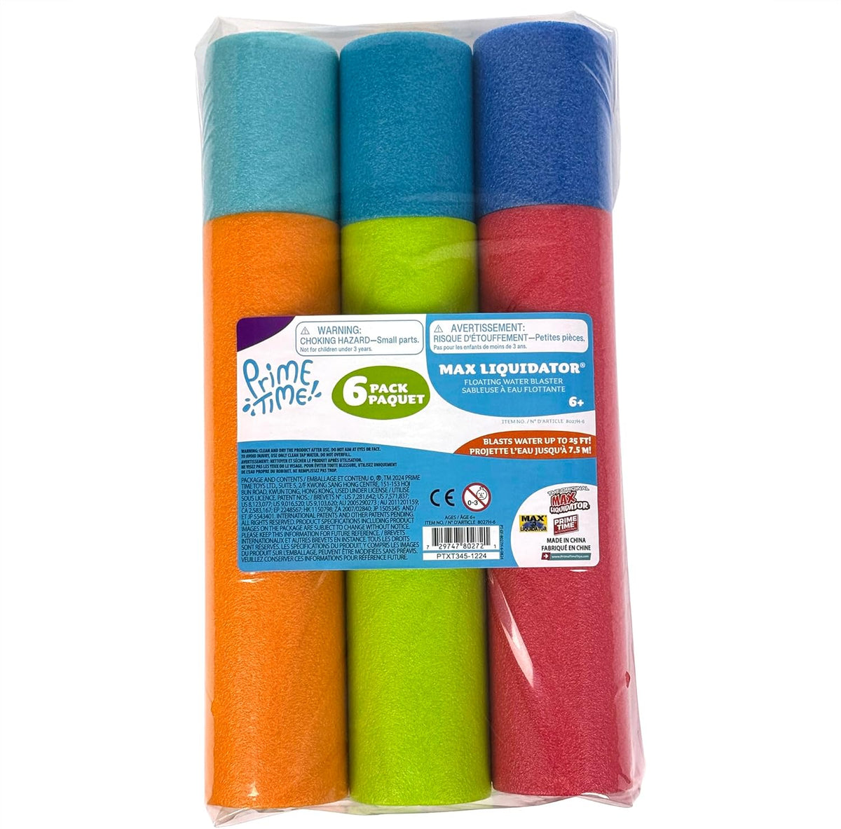 Max Liquidator 6-Pack Water Blaster Set, Multicolor
