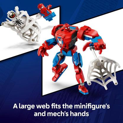 LEGO Marvel Spider-Man Mech vs. Anti-Venom Building Toy Set - Spider-Man Toy for Kids, Boys and Girls, Ages 6+ - Buildable Action Figure - Superhero Gift for Birthday - 76308