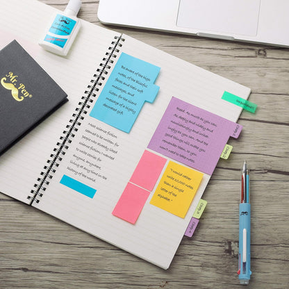 Mr. Pen- Sticky Notes Set, 410 Pack, School Supplies, Office Supplies, Planner Sticky Note Dividers Tabs, Book Notes