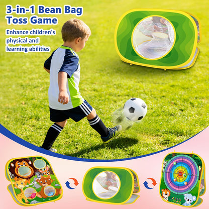 Animal Bean Bag Toss Game Toy Outdoor Toss Game, Family Party Party Supplies for Kids, Gift for Boys Birthday or Christmas for Toddlers Ages 3 4 5 6 Year Old