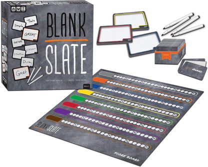 USAOPOLY BLANK SLATE, Where Great Minds Think Alike, Fun Family-Friendly Board Game, Word Association Party Game, Easy to Learn, Fun to Play Family Game Night, 3-8 Players, Ages 8+