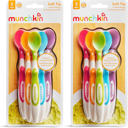 Munchkin Soft Tip™ Baby Spoons, BPA Free, 12 Pack