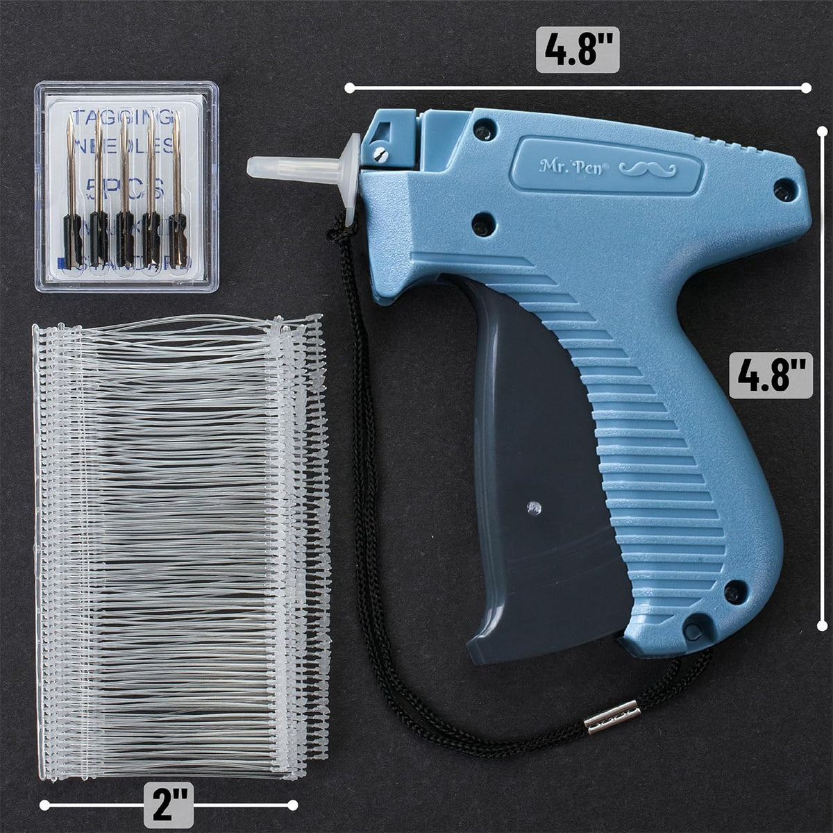 Mr. Pen - Price Tagging Gun, Hangtag Attacher with 1000 Barbs and 5 Needles, for Retail Stores, Garage Yard Sales