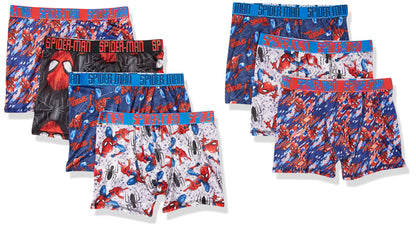 Exclusive 7-PK Athletic Boxer Briefs with Multiple Print Options sizes 4, 6, 8, 10,12