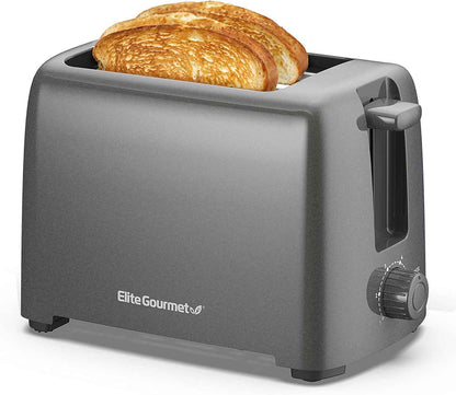 Elite Gourmet ECT1027G Cool-Touch 2-Slice Toaster with 6 Toast Settings